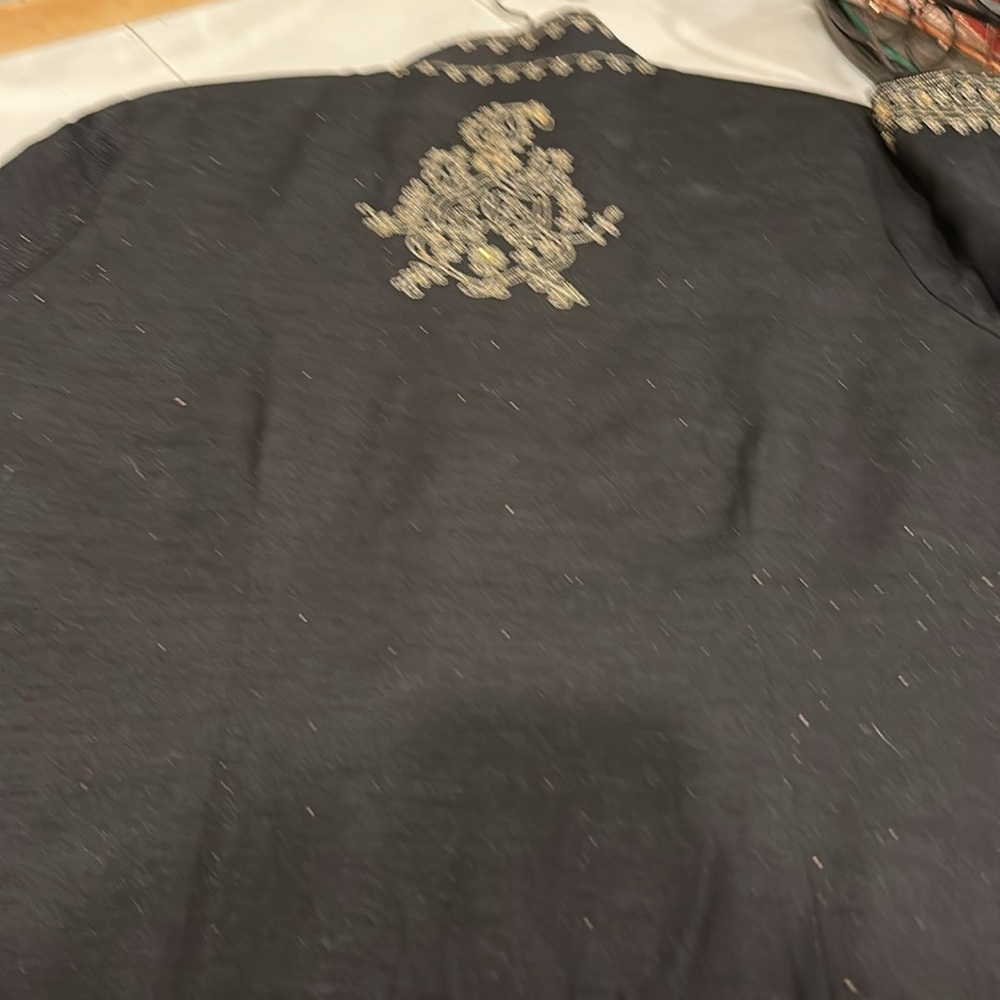 Misses large petite black silk lined jacket - Picture 5 of 11